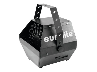 Dispositivo de iluminação preto com suporte e marca Eurolite