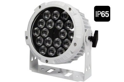 Refletor LED redondo branco com 19 LEDs e etiqueta IP65