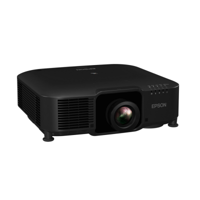 Projetor de vídeo Epson preto com lentes frontais