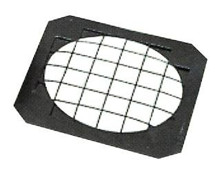 Grade de cozinha preta com grelha metálica quadrada