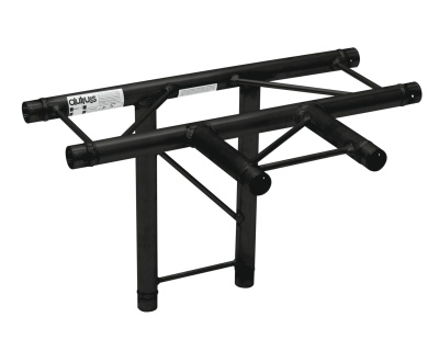 Estrutura preta de metal para suporte com etiquetas 'COLUMBUS'