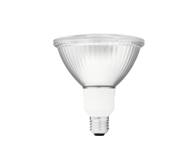 Lâmpada LED par30 transparente com base branca