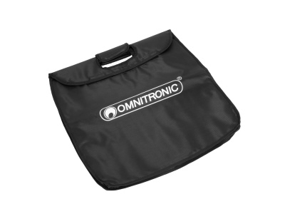 Bolsa preta de transporte com logo OMNITRONIC