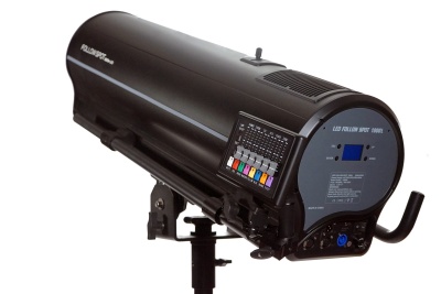 Refletor profissional LED FELISON 1000W preto com painel de controle colorido