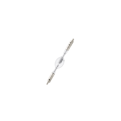 Lâmpada tubolar halogénea transparente com base metálica