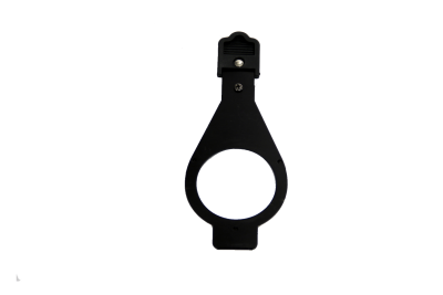 Suporte para garrafa de bicicleta preto com montagem para guiador