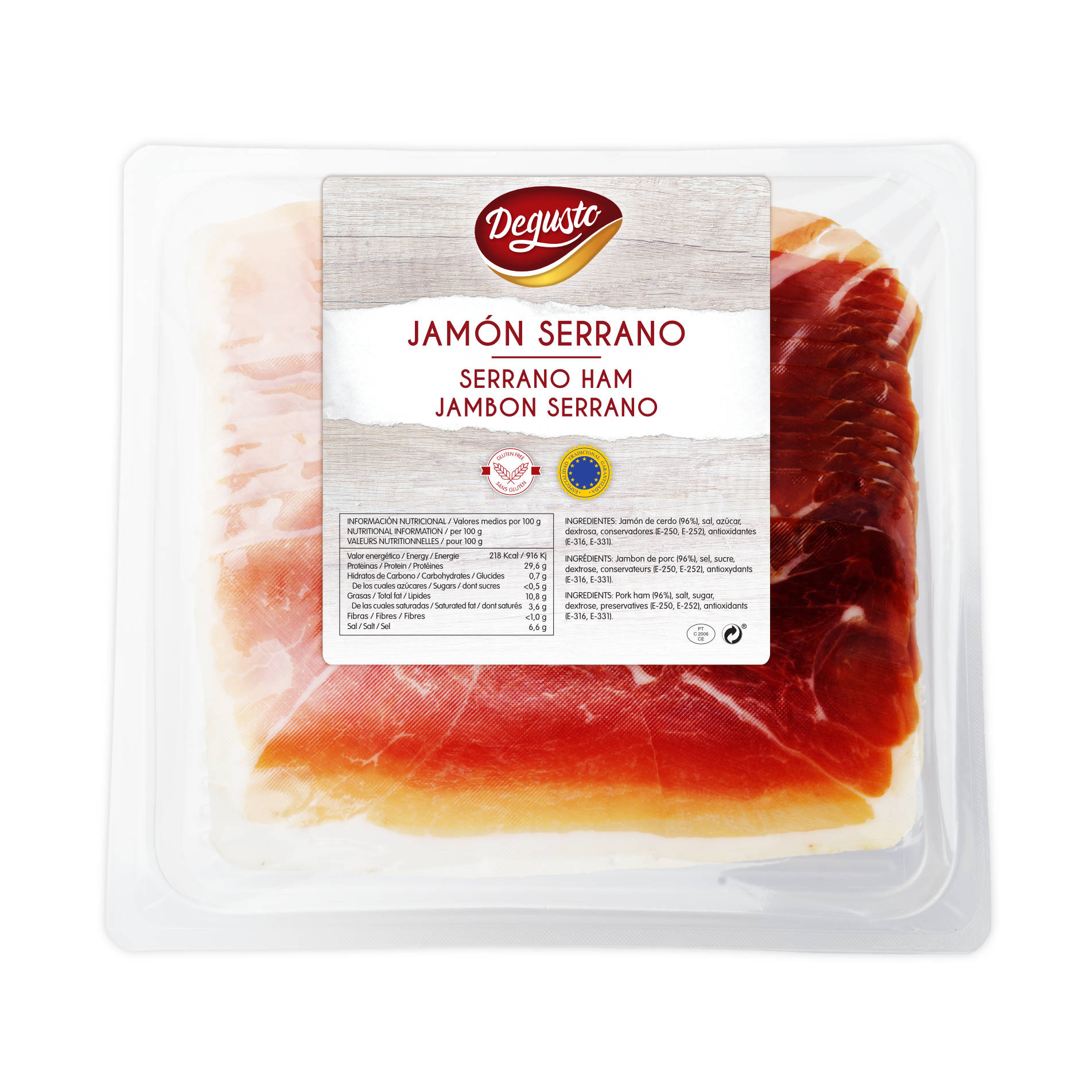 Degusto Serrano - Fatiado 200g
