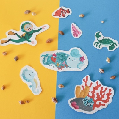 Stickers&#x20;Under&#x20;the&#x20;Sea