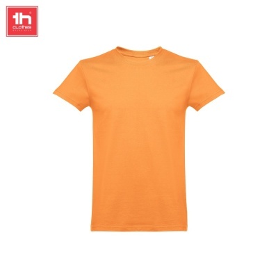 T-shirt laranja lisa de manga curta com logótipo 1b CLOTHES
