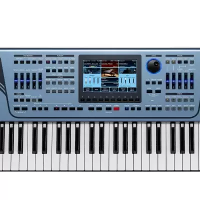 Teclado electrónico Ketron Fusion cinza com ecrã e botões