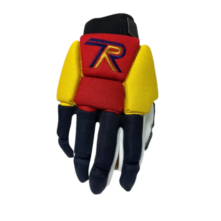 Luva desportiva multicolor com logo TR bordado