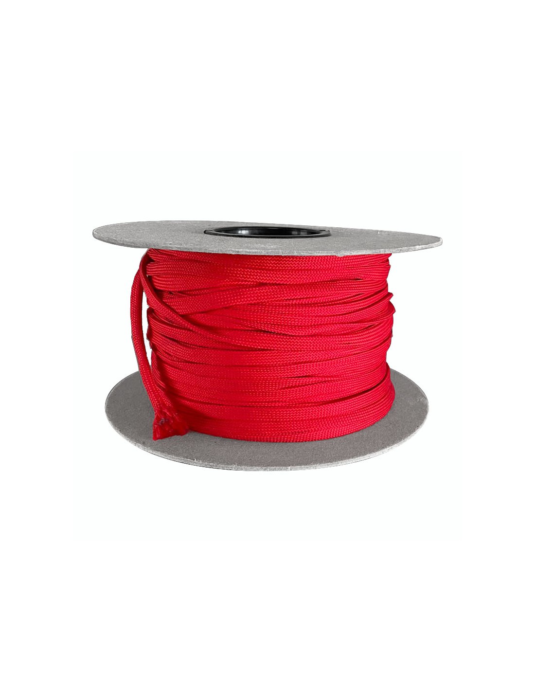 carretel com cordão vermelho