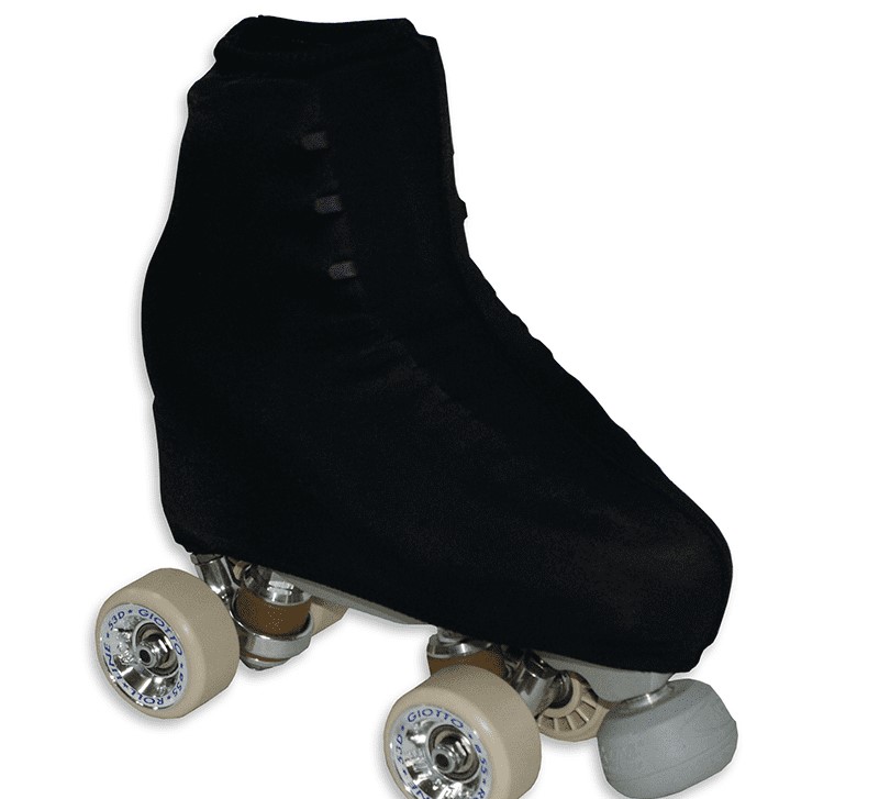 Patins clássicos de roda dupla com bota preta