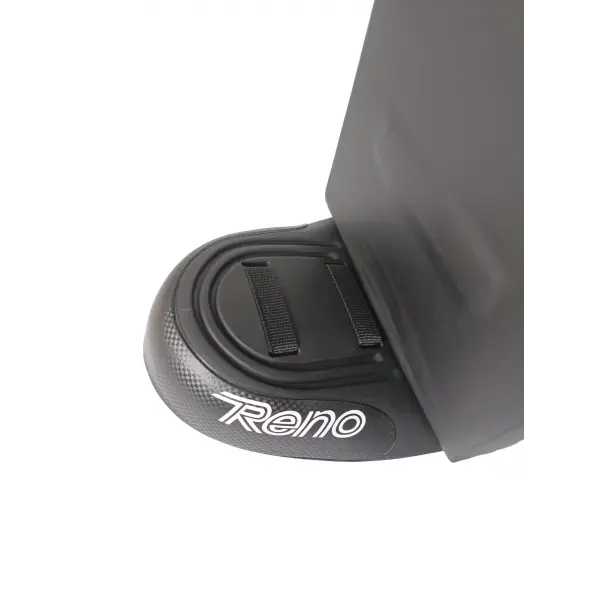 Base preta com texto Reno em branco e tiras de velcro