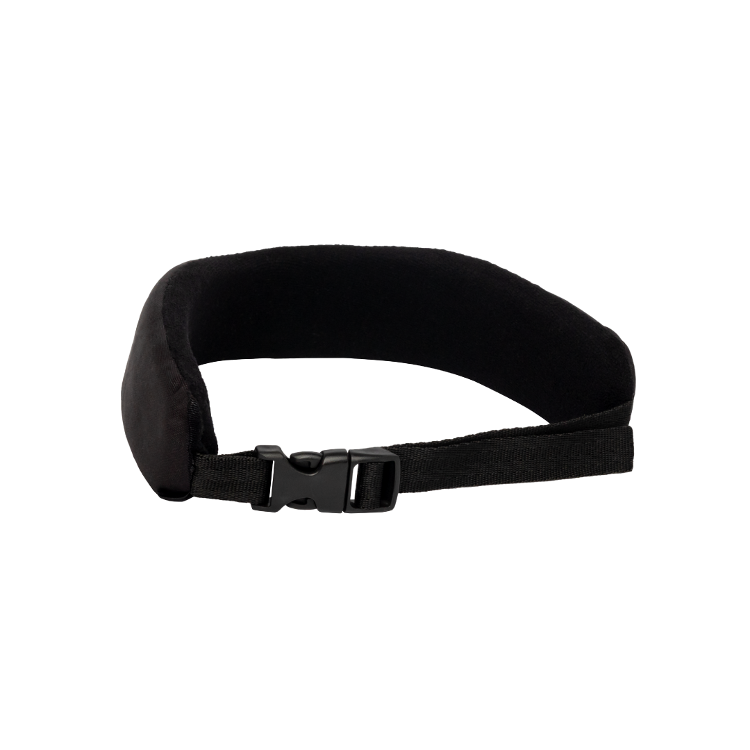 Cinta ajustável preta com fecho de plástico