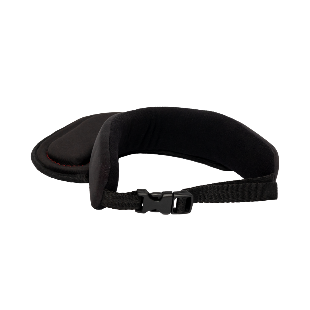 apoio de pescoço para viagem preto com fecho de encaixe