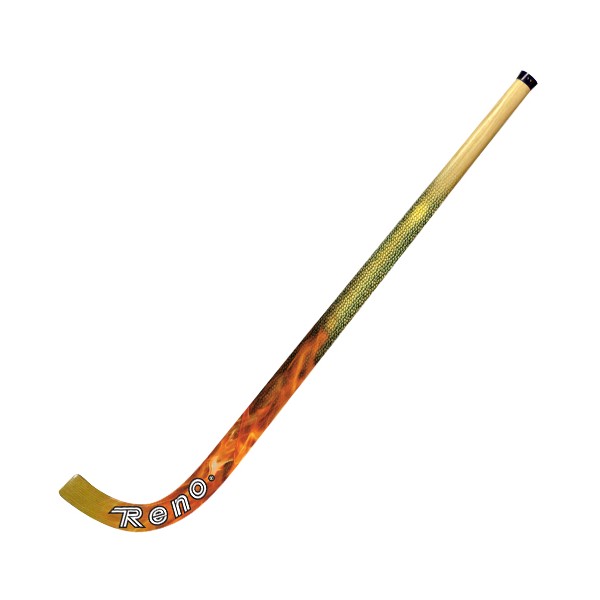Stick de hóquei em patins com padrão de cores e inscrição Reno