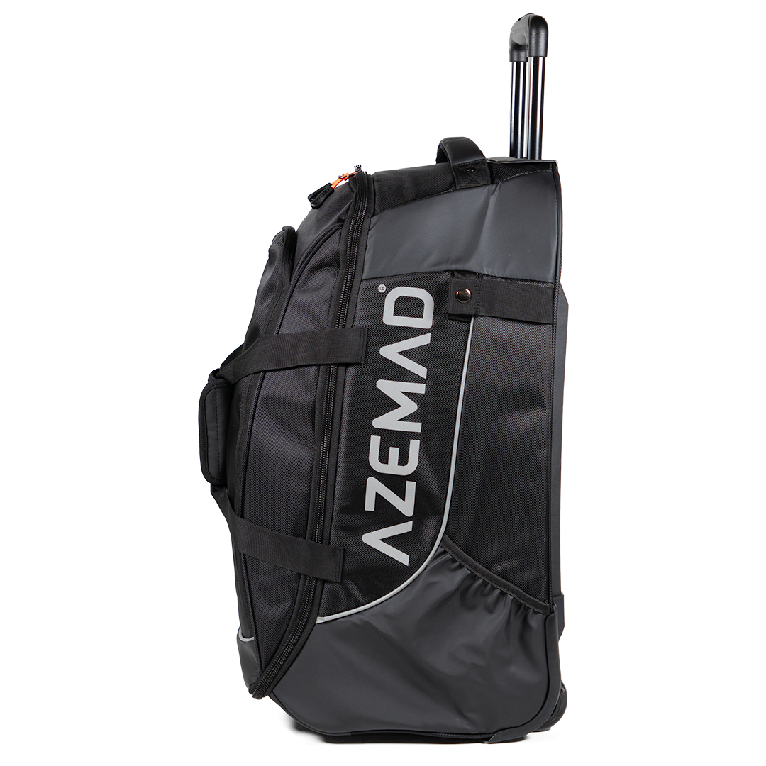 Mala de viagem preta AZEMAD com rodas e pega telescópica