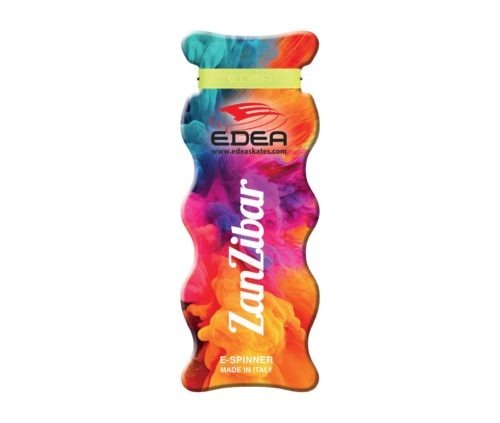 Suporte ondulado colorido para patins EDEA Zanzibar com texto impresso