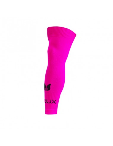 Manguito rosa fluorescente com logótipo preto EDOUX