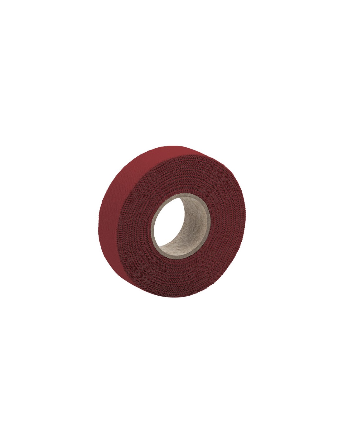 Rolo de fita isolante castanho-avermelhada com núcleo de cartão