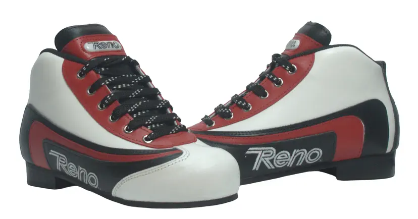 Sapatilhas de ténis de mesa Reno nas cores branco, vermelho e preto