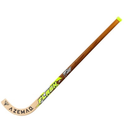 Stick de hóquei em madeira com texto AZEMAD e FLASH