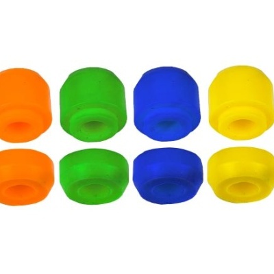 Prototores de silicone coloridos para fones de ouvido