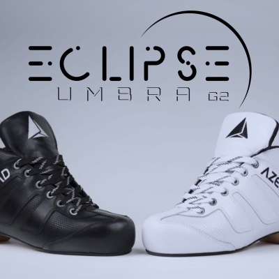 Par de sapatilhas de dança preta e branca AZEMAD com sola de madeira