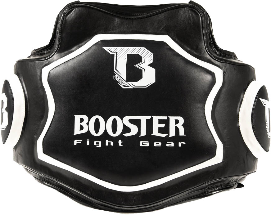 Colete Booster Xtrem Protetor de corpo preto para treino com texto BOOSTER Fight Gear branco