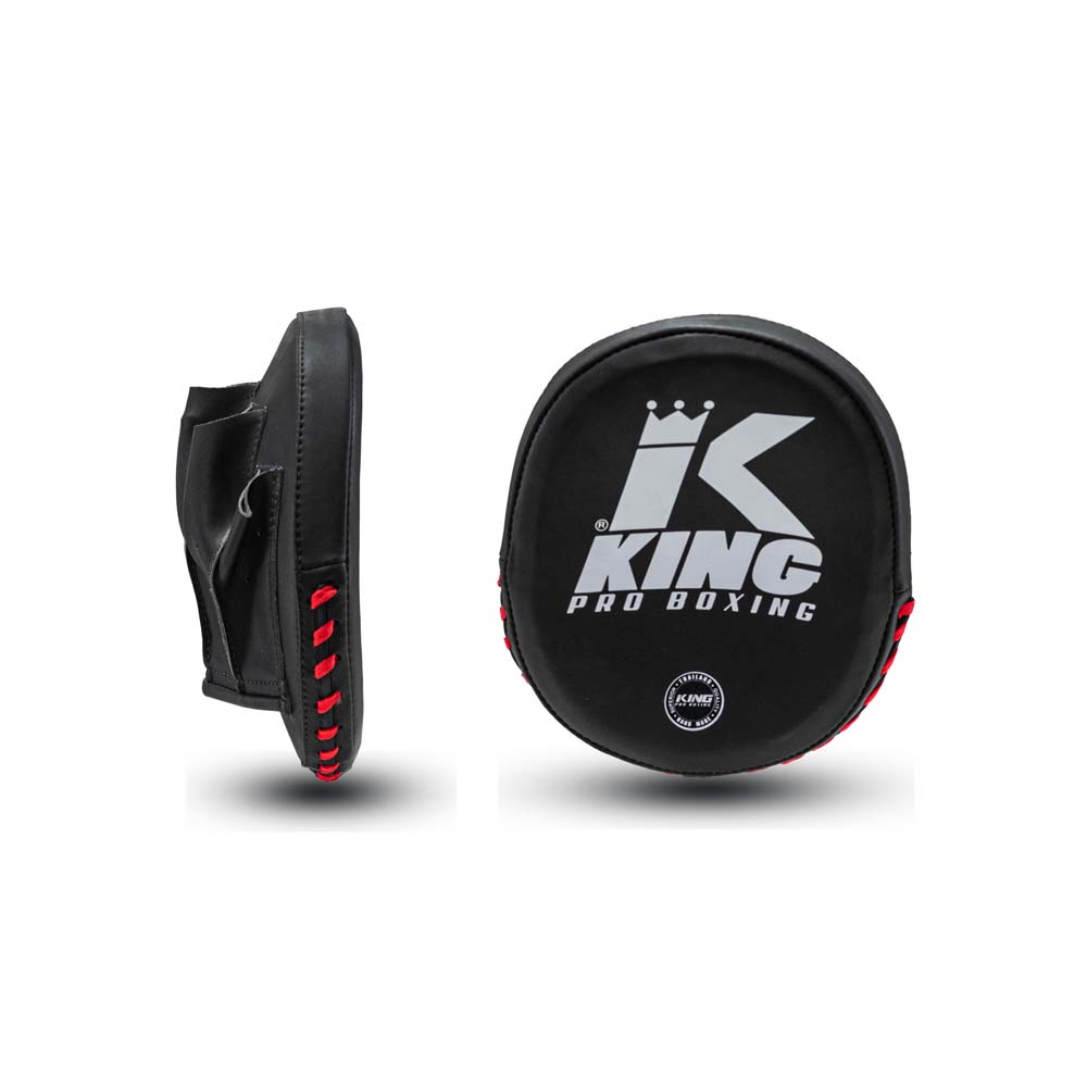 KPB Speed Mitt manoplas de treino de boxe pretas com logótipo KING PRO BOXING