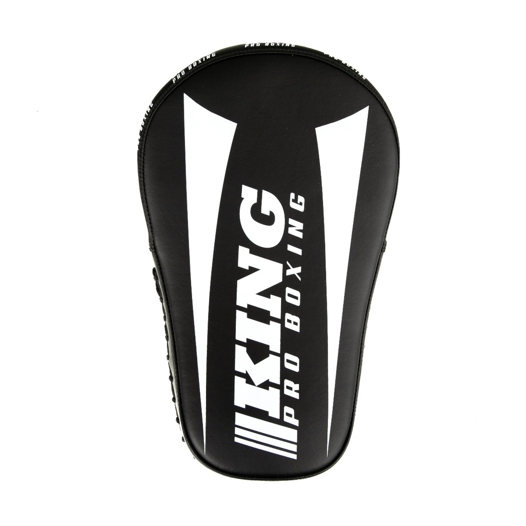 Plastrons Revo Hybrid Protetor de manopla preto para boxe com texto KING PRO BOXING em branco