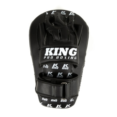 Luva de boxe preta KING PRO BOXING com fecho de velcro