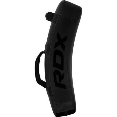 Proteção de treino curva preta com alça e logótipo RDX