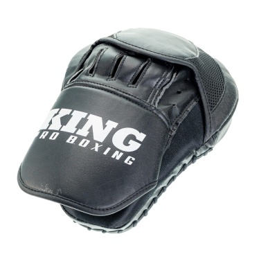 Luva de treino para boxe preta com texto IMPKING PRO BOXING