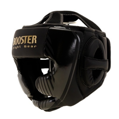 Capacete de proteção desportivo preto Booster Fight Gear