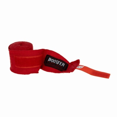 Bandagem vermelha de tecido com etiqueta preta BOOSTER
