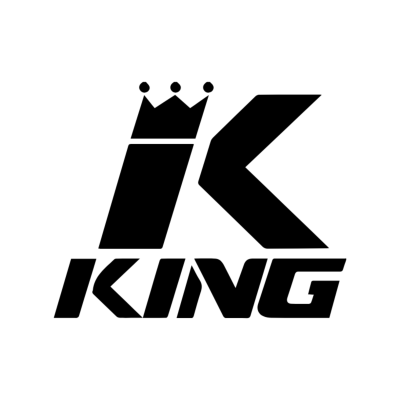 Logótipo preto 'KING' com letra K com coroa no topo