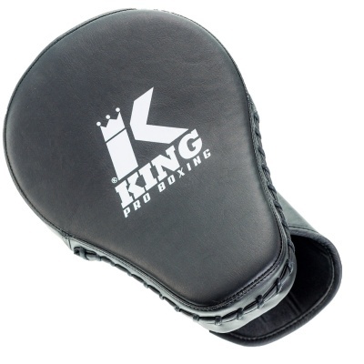Luvas de treino pretas com logótipo branco IK KING PRO BOXING