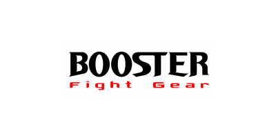 Logotipo BOOSTER Fight Gear em preto e vermelho