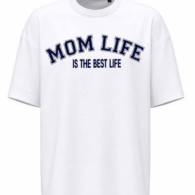 T-SHIRT&#x20;OVERSIZE&#x20;BRANCA&#x20;&#x23;MOM&#x20;LIFE