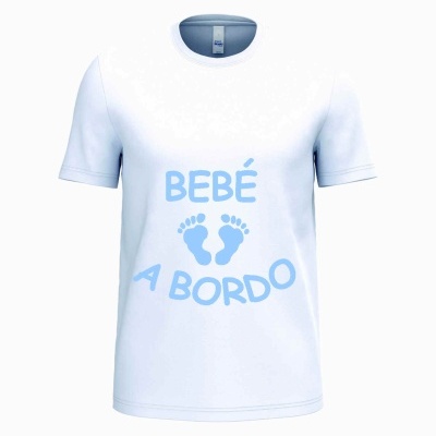 T-SHIRT&#x20;GR&#x00C1;VIDA&#x20;BEB&#x00C9;&#x20;A&#x20;BORDO&#x20;P&#x00C9;ZINHOS