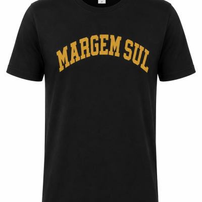 T-SHIRT&#x20;MARGEM&#x20;SUL&#x20;PRETO