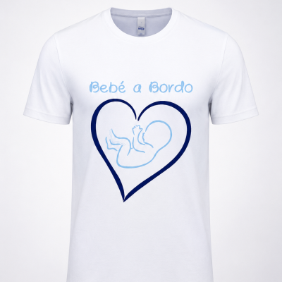 T-SHIRT&#x20;GR&#x00C1;VIDA&#x20;BEB&#x00C9;&#x20;A&#x20;BORDO&#x20;CORA&#x00C7;&#x00C3;O