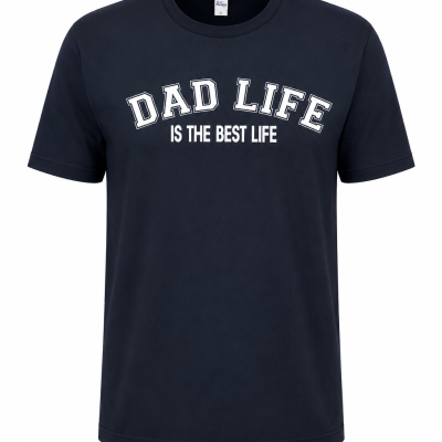 T-SHIRT&#x20;NAVY&#x20;&#x23;DAD&#x20;LIFE