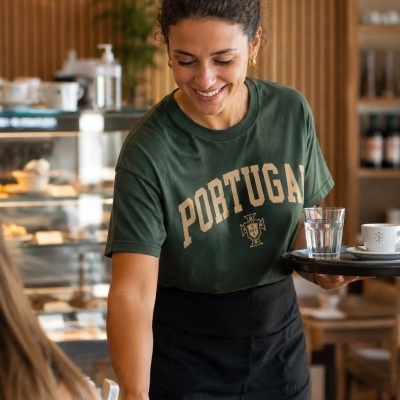 T-SHIRT&#x20;PORTUGAL&#x20;VERDE&#x20;ESCURO&#x2F;DOURADO