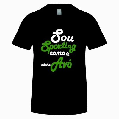 T-SHIRT&#x20;PRETA&#x20;M.CURTA&#x20;&quot;SOU&#x20;SPORTING&quot;