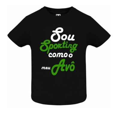 T-SHIRT&#x20;PRETA&#x20;M.CURTA&#x20;&quot;SOU&#x20;SPORTING&quot;