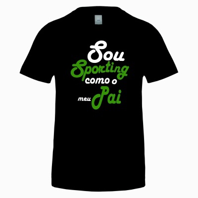 T-SHIRT&#x20;PRETA&#x20;M.CURTA&#x20;&quot;SOU&#x20;SPORTING&quot;