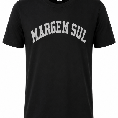 T-SHIRT&#x20;MARGEM&#x20;SUL&#x20;PRETO